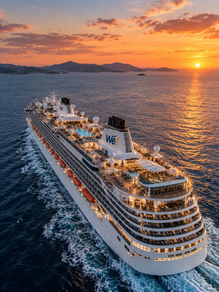 Sunset at sea