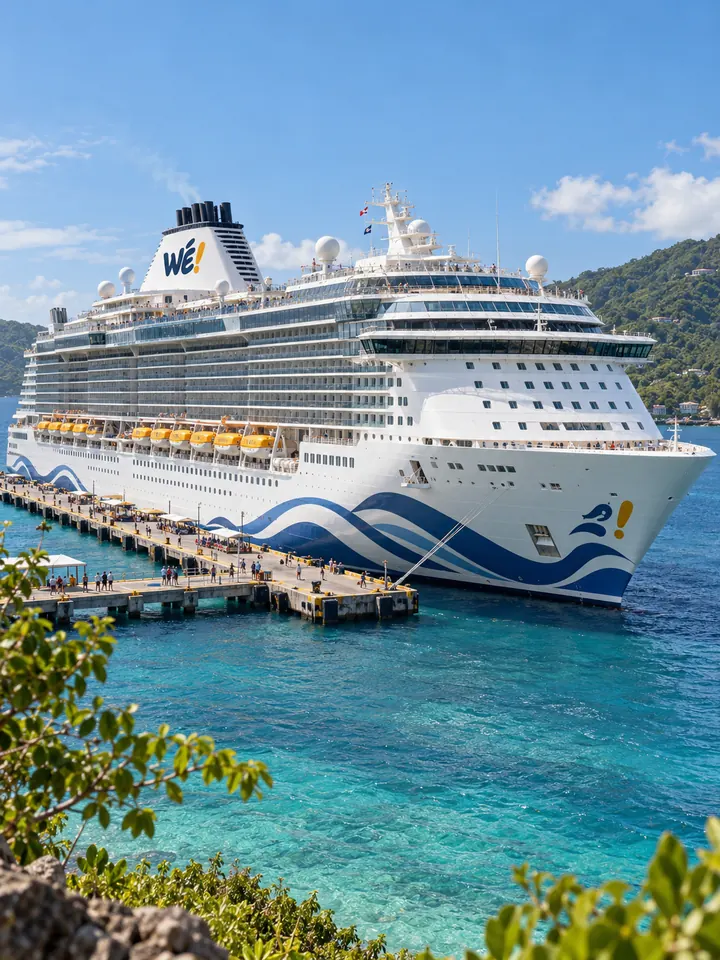 Docked in the Caribbean